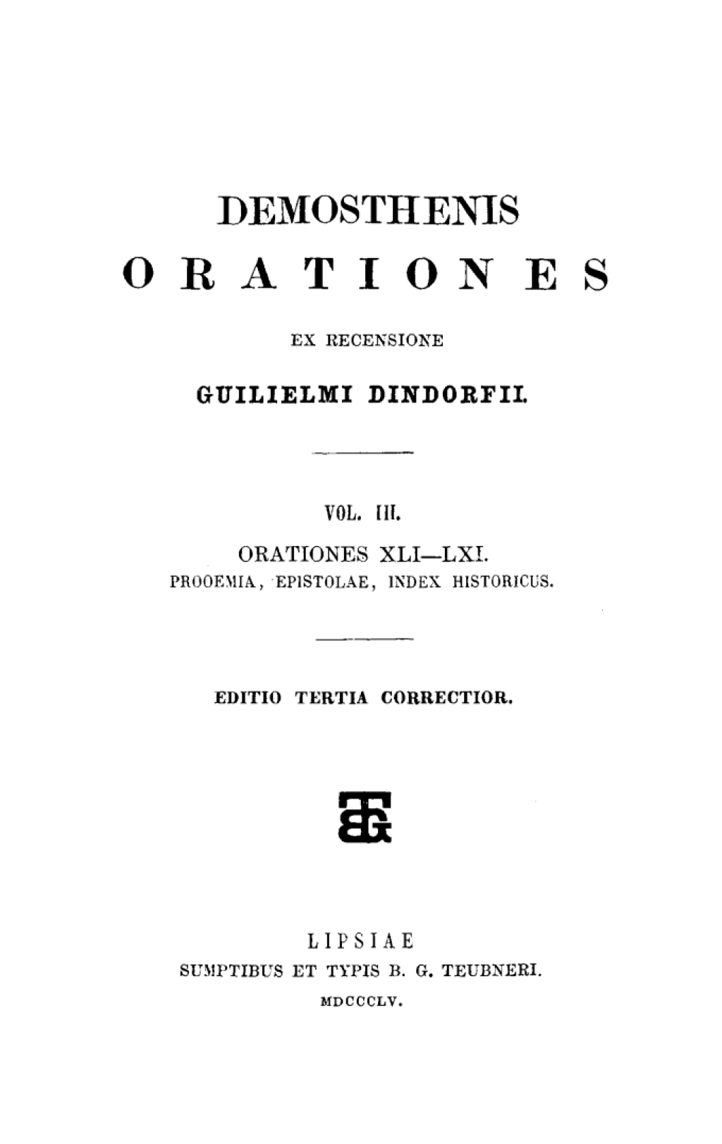 Orationes XLI-LXI Aus: [Orationes] Demosthenis Orationes, Bd. 3 3rd Edition â€“ PDF/EPUB Version Downloadable